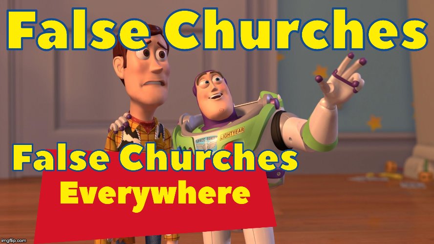 If you've never seen a Church do Saturday service instead, you've never seen a true church | image tagged in woody and buzz lightyear everywhere widescreen,religion,christianity,toy story,church,2019 | made w/ Imgflip meme maker