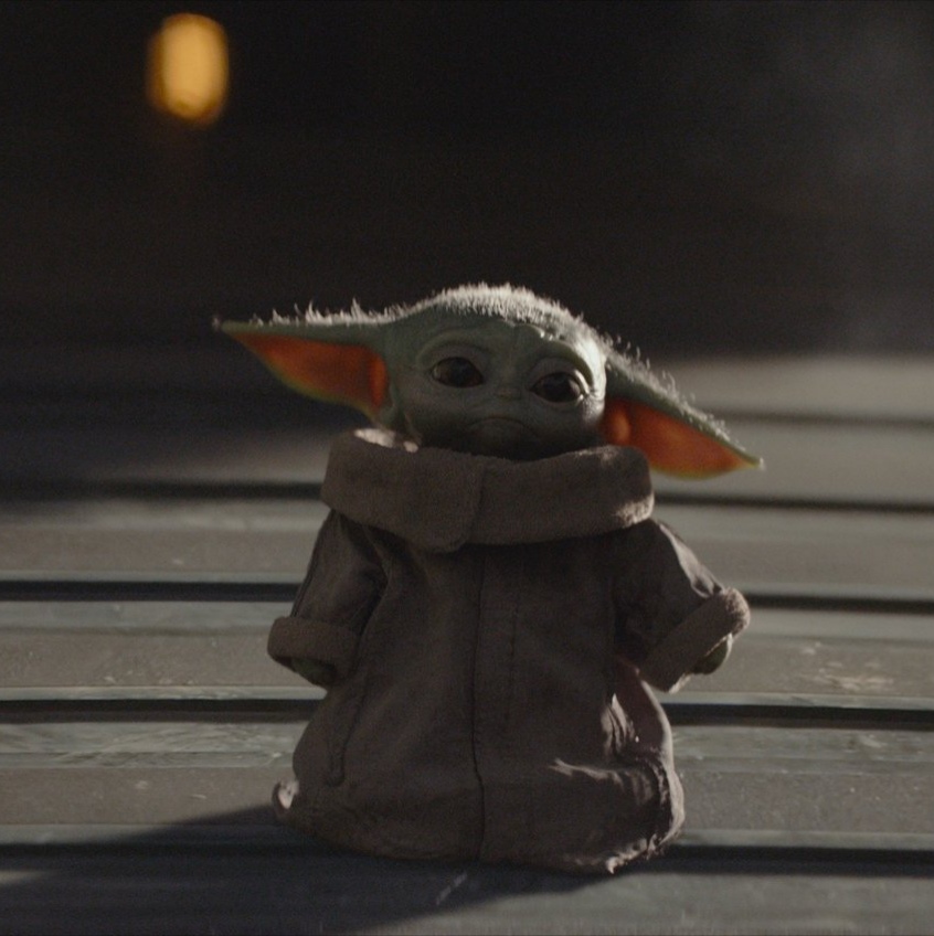 Baby Yoda worried Blank Meme Template
