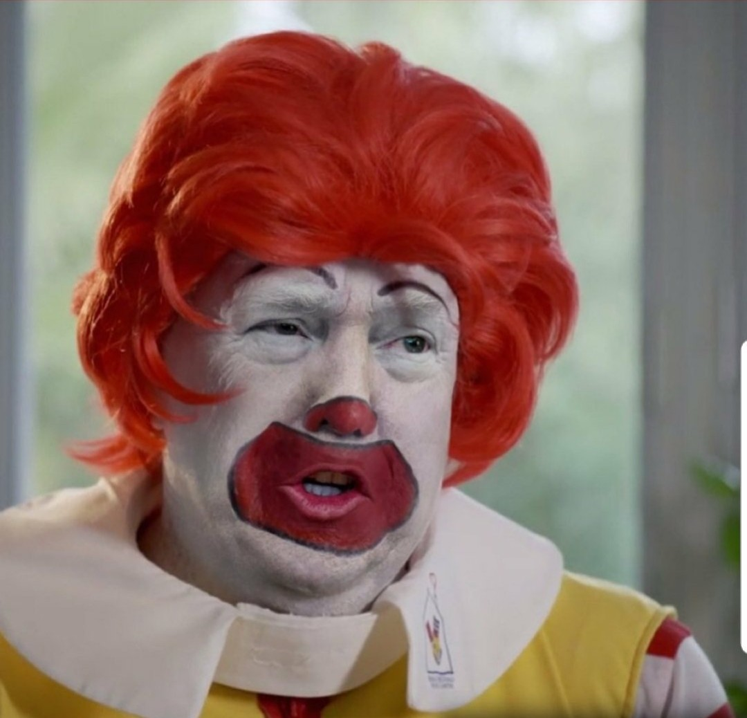 Trump Ronald McDonald Clown Blank Meme Template