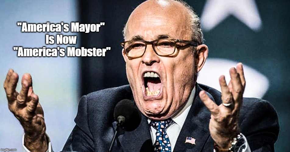 "America's Mayor" 
Is Now 
"America's Mobster" | made w/ Imgflip meme maker