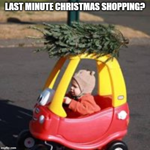 Last minute Christmas Shopping | LAST MINUTE CHRISTMAS SHOPPING? | image tagged in last minute christmas shopping | made w/ Imgflip meme maker