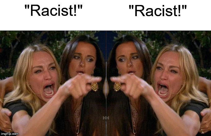 "Racist!" "Racist!" | made w/ Imgflip meme maker