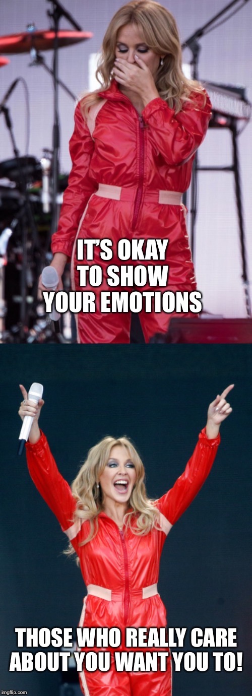 It’s okay. (Kylie @ Glastonbury 2019) | image tagged in positive,positivity,emotions,positive thinking,stay positive,caring | made w/ Imgflip meme maker