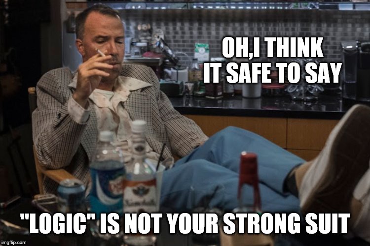 OH,I THINK IT SAFE TO SAY "LOGIC" IS NOT YOUR STRONG SUIT | made w/ Imgflip meme maker