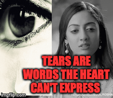 TEARS ARE WORDS THE HEART CAN'T EXPRESS | image tagged in gifs | made w/ Imgflip video-to-gif maker