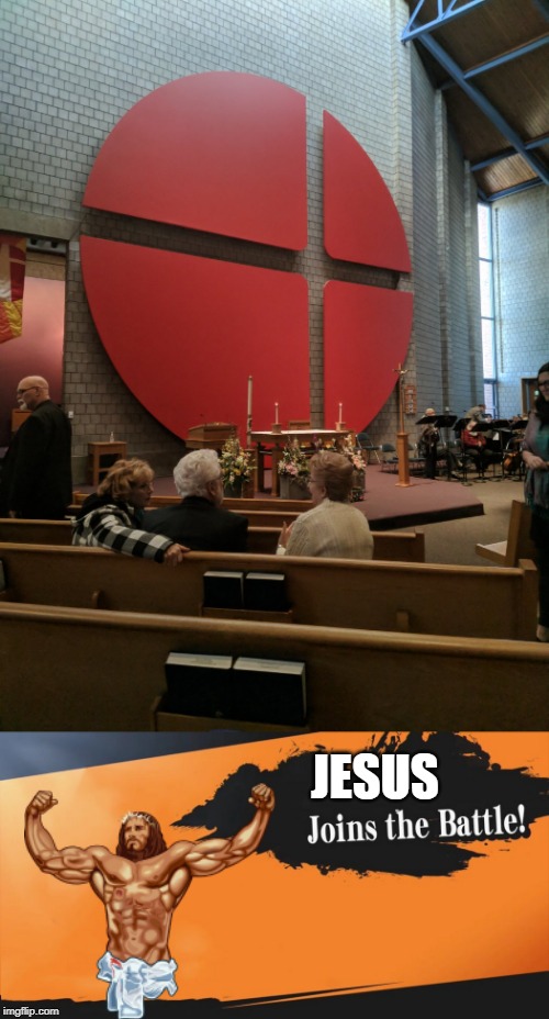 SMASH BROS CHURCH |  JESUS | image tagged in smash bros,jesus,church,joins the battle,memes | made w/ Imgflip meme maker