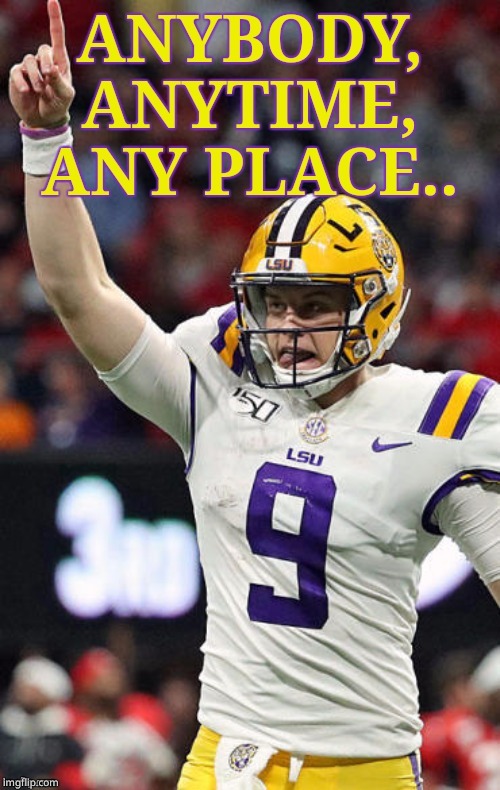 Jeaux Burreaux for the Heisman | image tagged in lsu,sports,college football | made w/ Imgflip meme maker