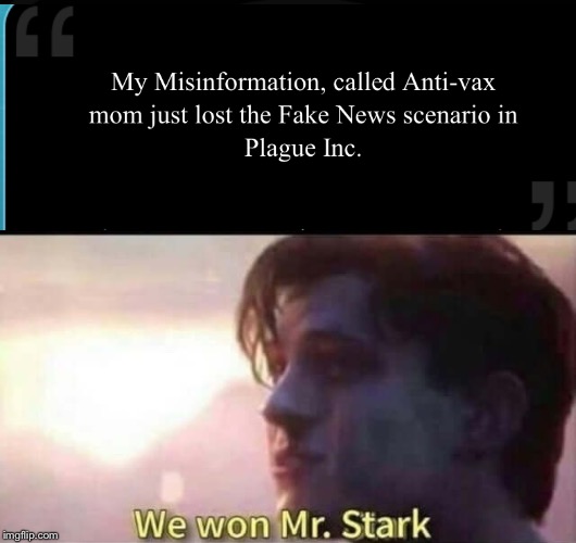 We won Mr. Stark | image tagged in we won mr stark | made w/ Imgflip meme maker