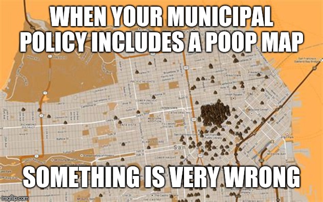 Poop map San Francisco - Imgflip