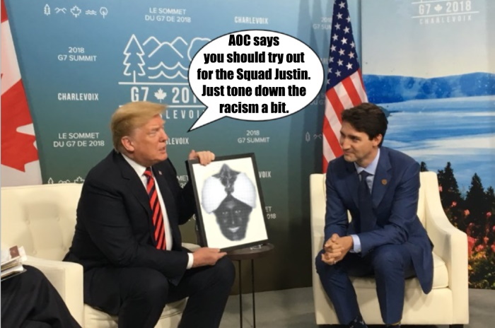 trump humiliates trudeau Blank Meme Template