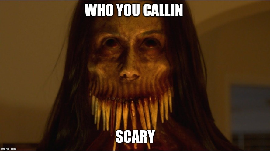 Retarted Memes |  WHO YOU CALLIN; SCARY | image tagged in retarted,funny,memes | made w/ Imgflip meme maker
