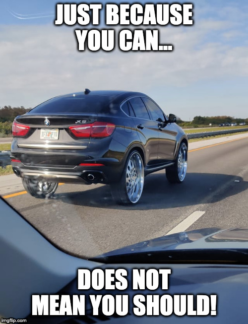 Just don't 101! | JUST BECAUSE YOU CAN... DOES NOT MEAN YOU SHOULD! | image tagged in florida life,just don't | made w/ Imgflip meme maker