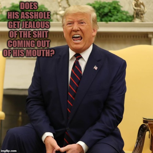shit head | DOES HIS ASSHOLE GET JEALOUS OF THE SHIT COMING OUT OF HIS MOUTH? | image tagged in shit4brains | made w/ Imgflip meme maker