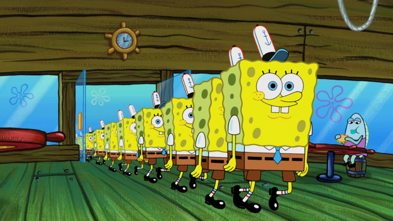 spongebob clones Blank Meme Template