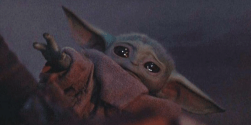 High Quality Crying Baby Yoda Blank Meme Template