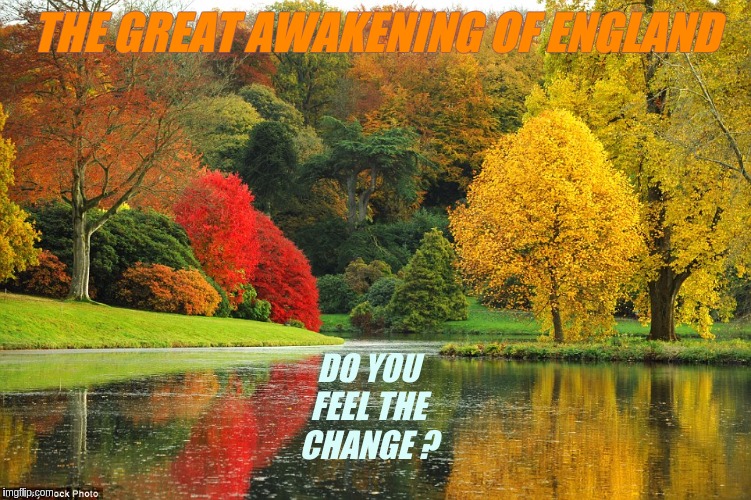 THE GREAT AWAKENING OF ENGLAND; DO YOU FEEL THE CHANGE ? | image tagged in the great awakening,usa,uk,world,world peace,x x everywhere | made w/ Imgflip meme maker