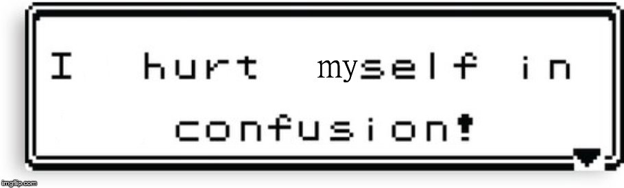 It Hurt Itself In It's Confusion | my | image tagged in it hurt itself in it's confusion | made w/ Imgflip meme maker
