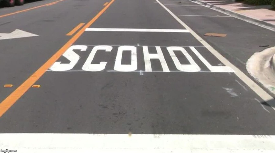 "Scohol" | image tagged in school | made w/ Imgflip meme maker