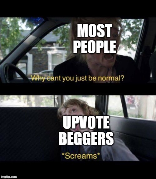 Babadook Scream | MOST PEOPLE; UPVOTE BEGGERS | image tagged in babadook scream | made w/ Imgflip meme maker