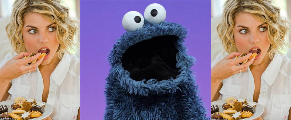 more cookie monster | image tagged in cookie monster | made w/ Imgflip meme maker