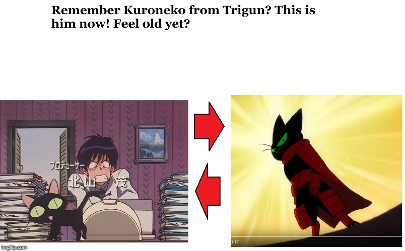 Kuroneko is Mao Mao | image tagged in mao mao,cats,trigun,anime,anime meme,black cat | made w/ Imgflip meme maker
