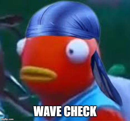 WAVE CHECK | image tagged in fortnite | made w/ Imgflip meme maker