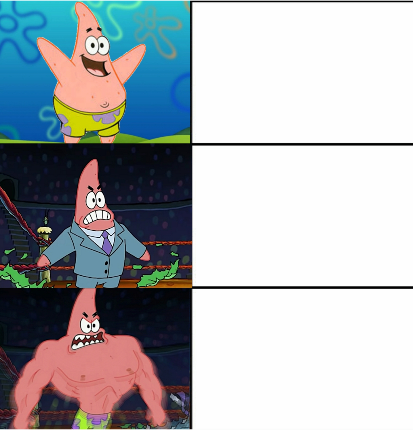 No "Patrick Star" memes have been featured yet. 