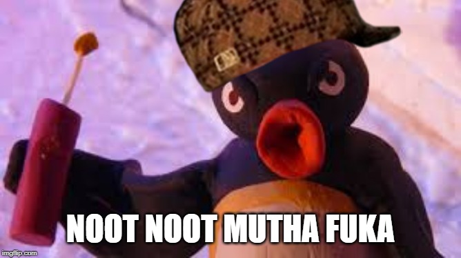 aloha noot-bar | NOOT NOOT MUTHA FUKA | image tagged in aloha noot-bar | made w/ Imgflip meme maker