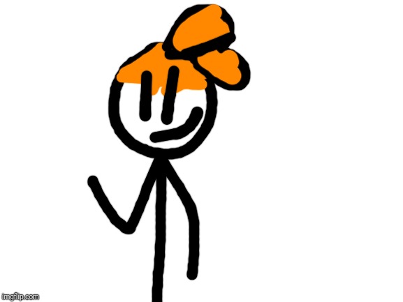 Introducing Stickling. He's an inkling Stickman | image tagged in blank white template | made w/ Imgflip meme maker