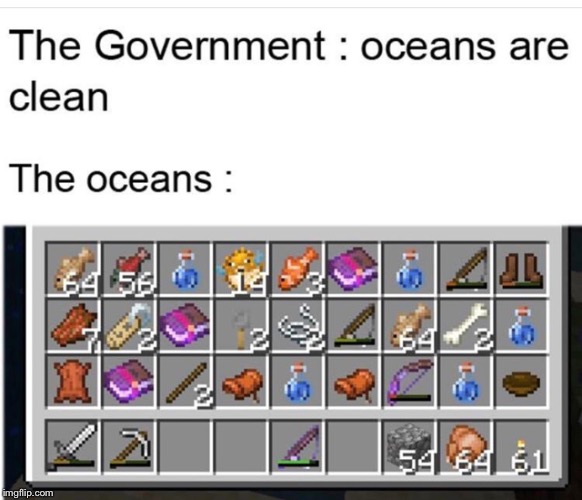 image tagged in memes,ocean,minecraft | made w/ Imgflip meme maker