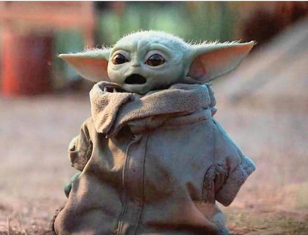 Baby Yoda Wow Blank Meme Template