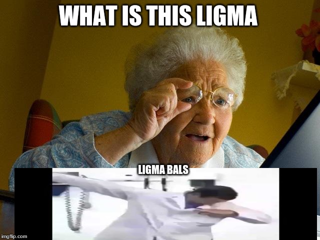 Grandma Finds The Internet Meme | WHAT IS THIS LIGMA; LIGMA BALS | image tagged in memes,grandma finds the internet | made w/ Imgflip meme maker