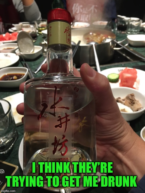 The glass was so tiny, but they kept filling it | I THINK THEY’RE TRYING TO GET ME DRUNK | image tagged in i held my own | made w/ Imgflip meme maker