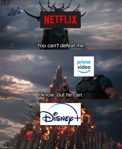 Disney + meme | image tagged in you can't defeat me | made w/ Imgflip meme maker