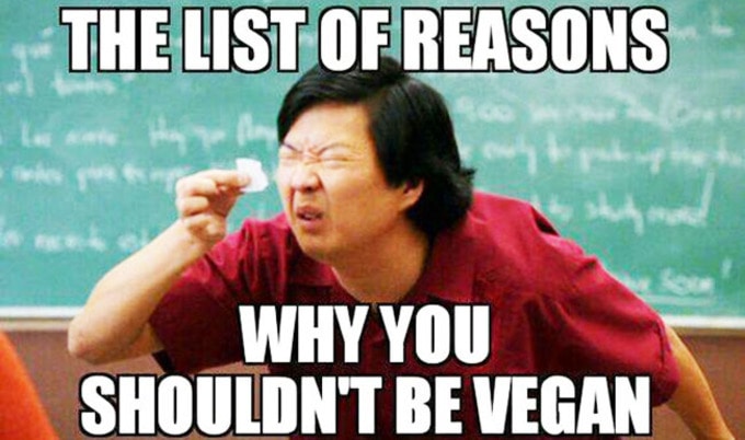 High Quality vegan list Blank Meme Template