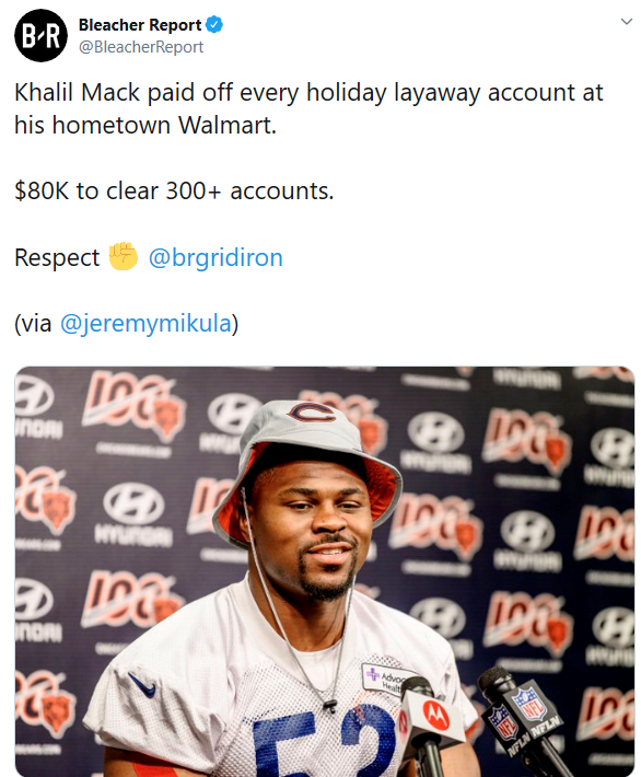 High Quality BR Khali Mack Tweet Blank Meme Template
