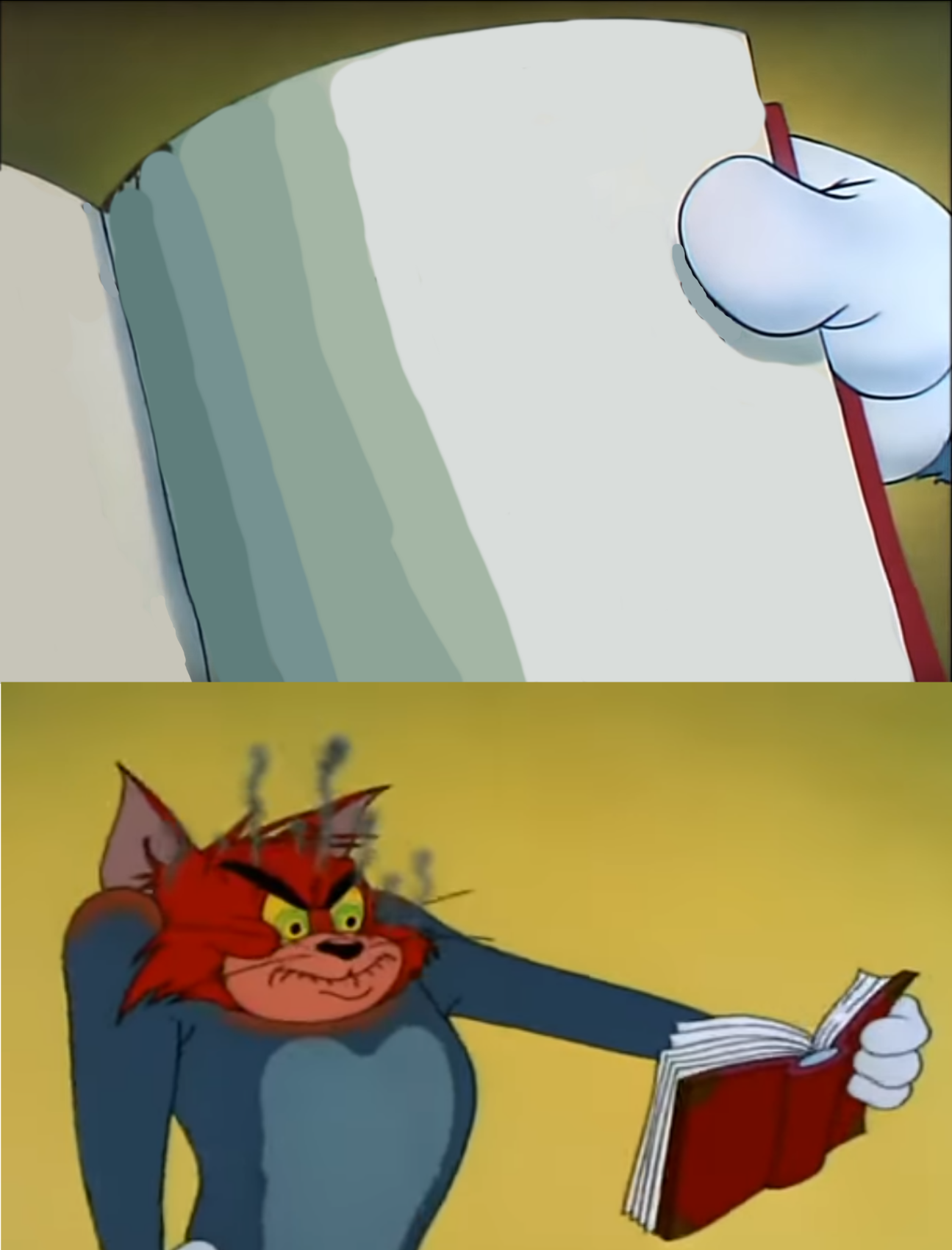 Angry Tom Reading Book Blank Template Imgflip