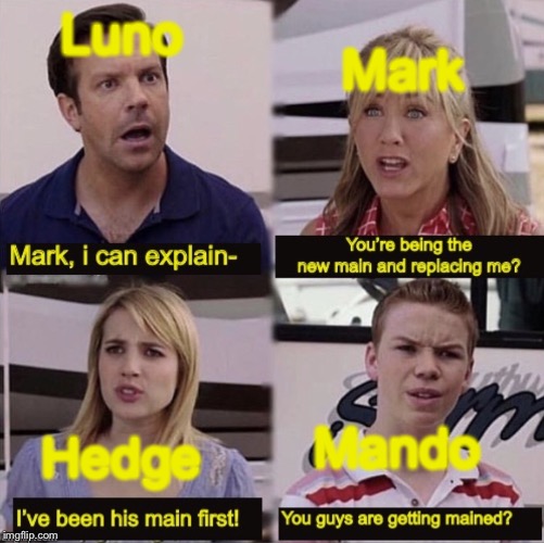 Mark; Luno; Mando; Hedge | made w/ Imgflip meme maker