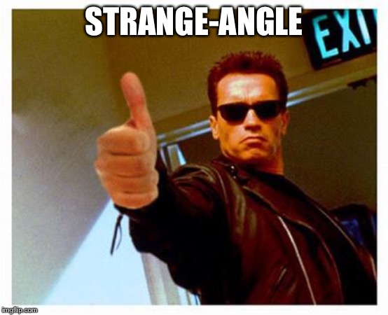 terminator thumbs up | STRANGE-ANGLE | image tagged in terminator thumbs up | made w/ Imgflip meme maker