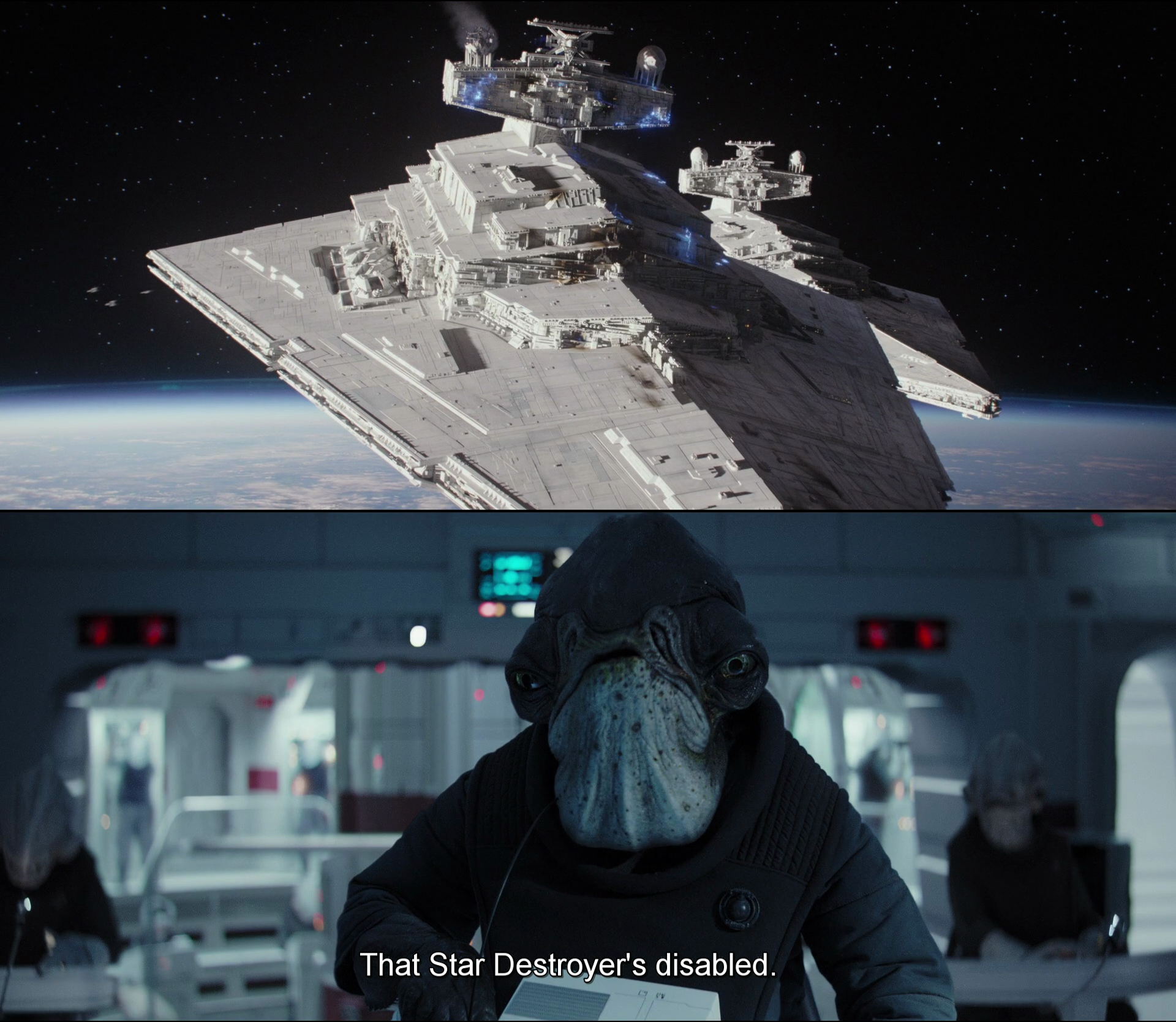 Disabled Star Destroyer Blank Meme Template