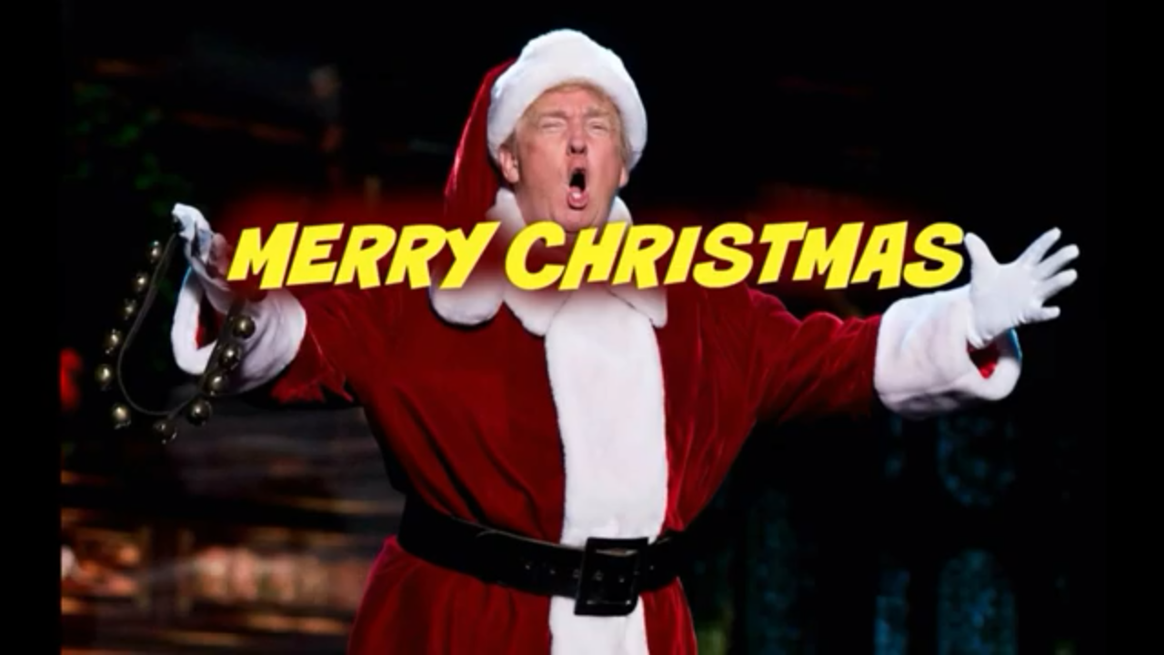 High Quality Trump Merry Christmas Blank Meme Template