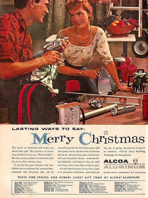 Vintage Christmas ad Blank Meme Template