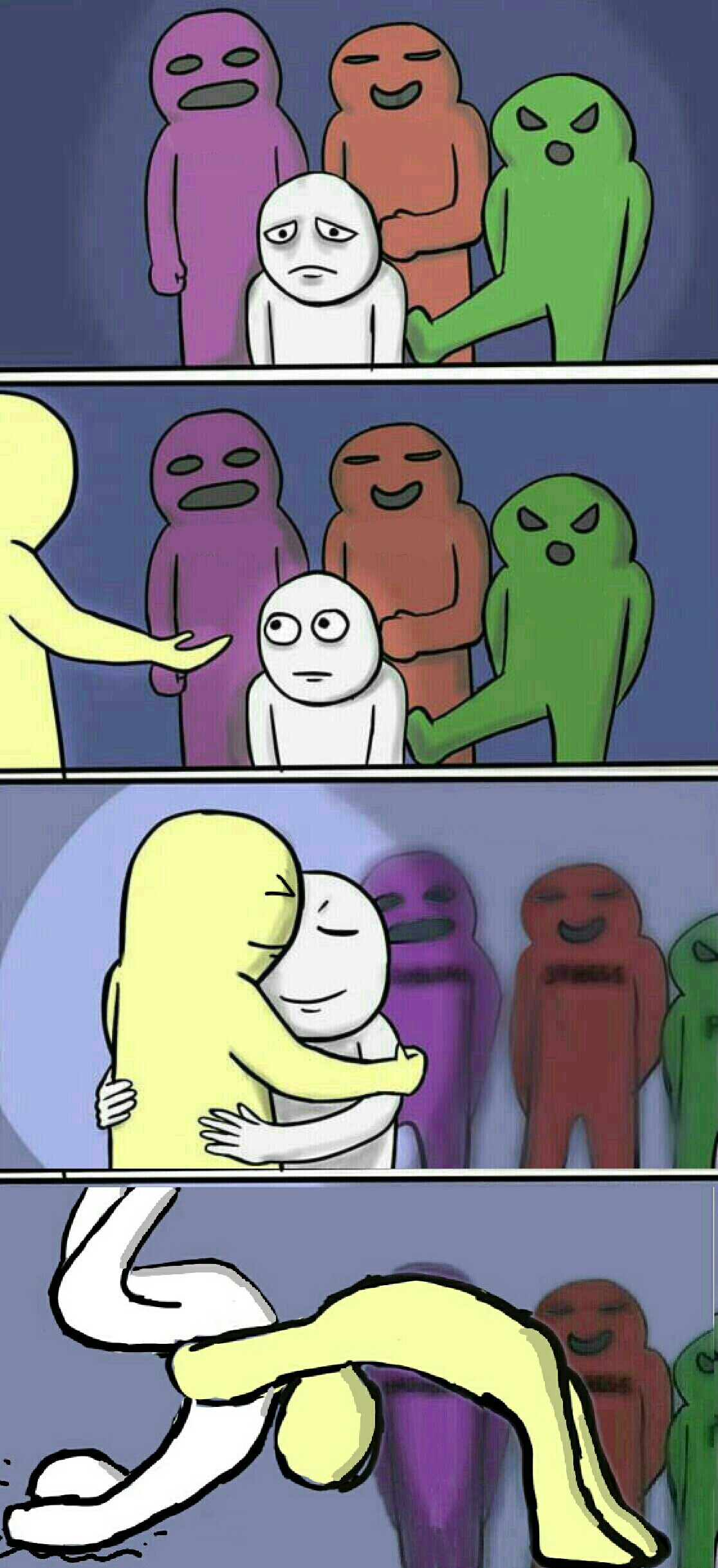 High Quality Problem pain stress hug suplex Blank Meme Template