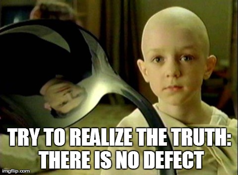 TRY TO REALIZE THE TRUTH: THERE IS NO DEFECT | made w/ Imgflip meme maker