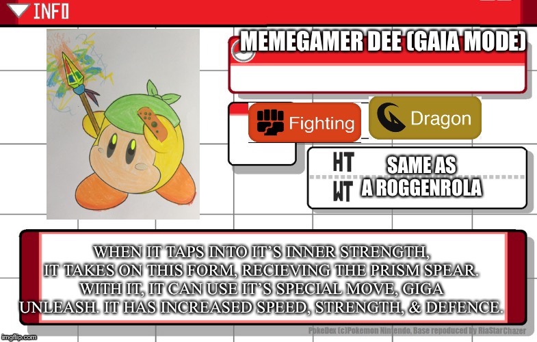 If my OC was a pokemon pt 2 | made w/ Imgflip meme maker