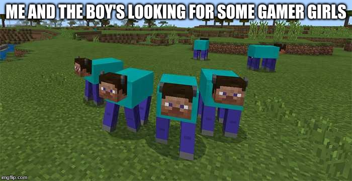 me and the boys | ME AND THE BOY'S LOOKING FOR SOME GAMER GIRLS | image tagged in me and the boys | made w/ Imgflip meme maker