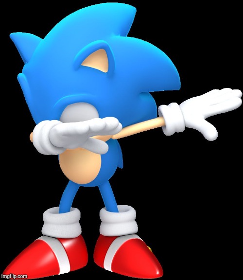 Dabbing sonic | image tagged in dabbing sonic | made w/ Imgflip meme maker