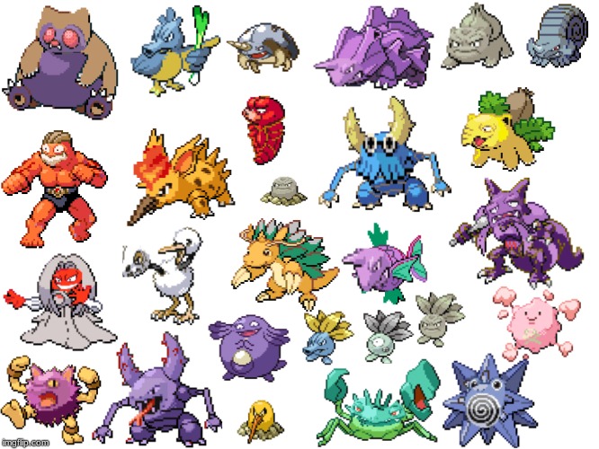 i dare someone to make memes with these (should be easy) | Love my army of fusions | image tagged in pokemon fusion | made w/ Imgflip meme maker
