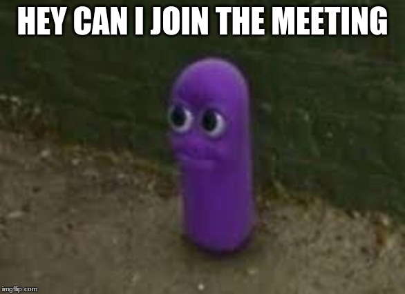 Beanos | HEY CAN I JOIN THE MEETING | image tagged in beanos | made w/ Imgflip meme maker