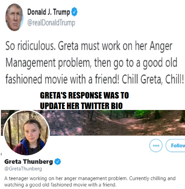 Greta Chill Blank Meme Template